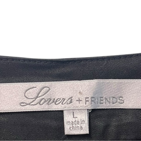 Lovers + Friends Black Flare Pants with Red and White Stripes - Picture 7 of 7